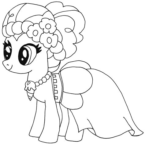 pies para colorear|pinki pie para colorear.